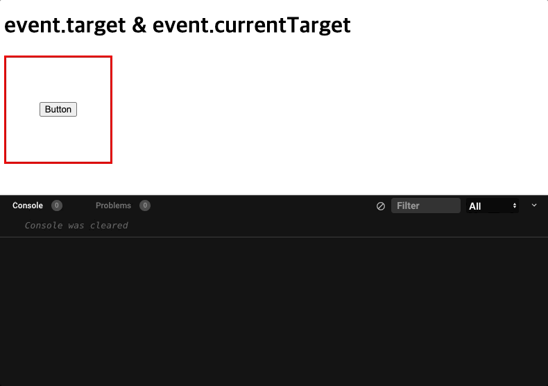 event.target과 event.currentTarget